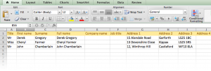 Address List Example